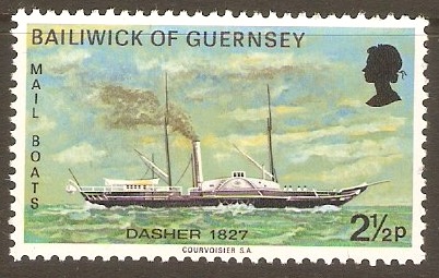 Guernsey 1972 2p Mail Packet Boats - 1st. Series. SG68.
